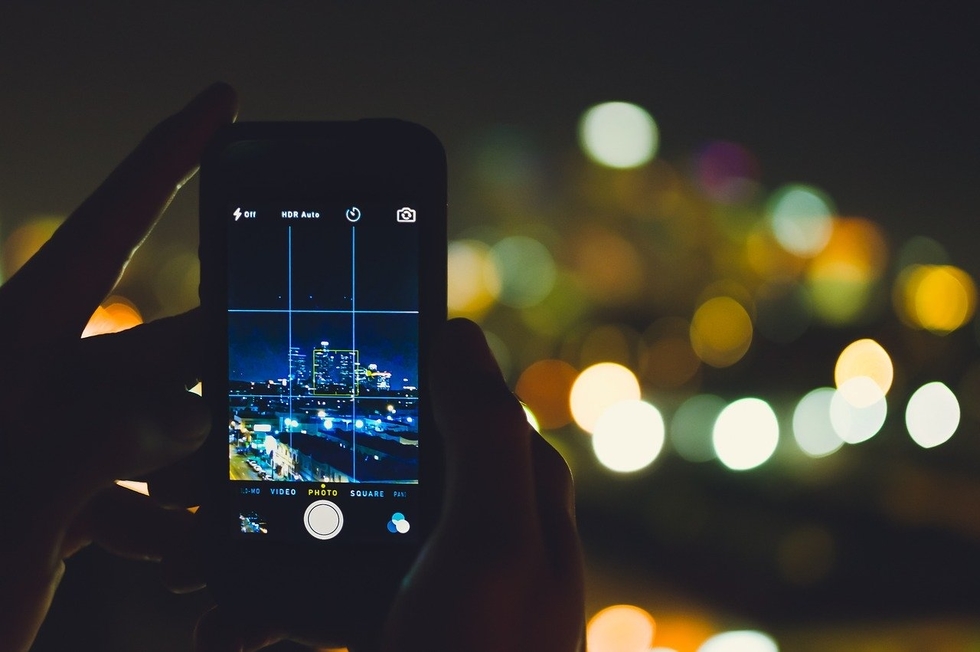 fotografia smartphone notte