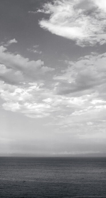 foto mare bianco e nero